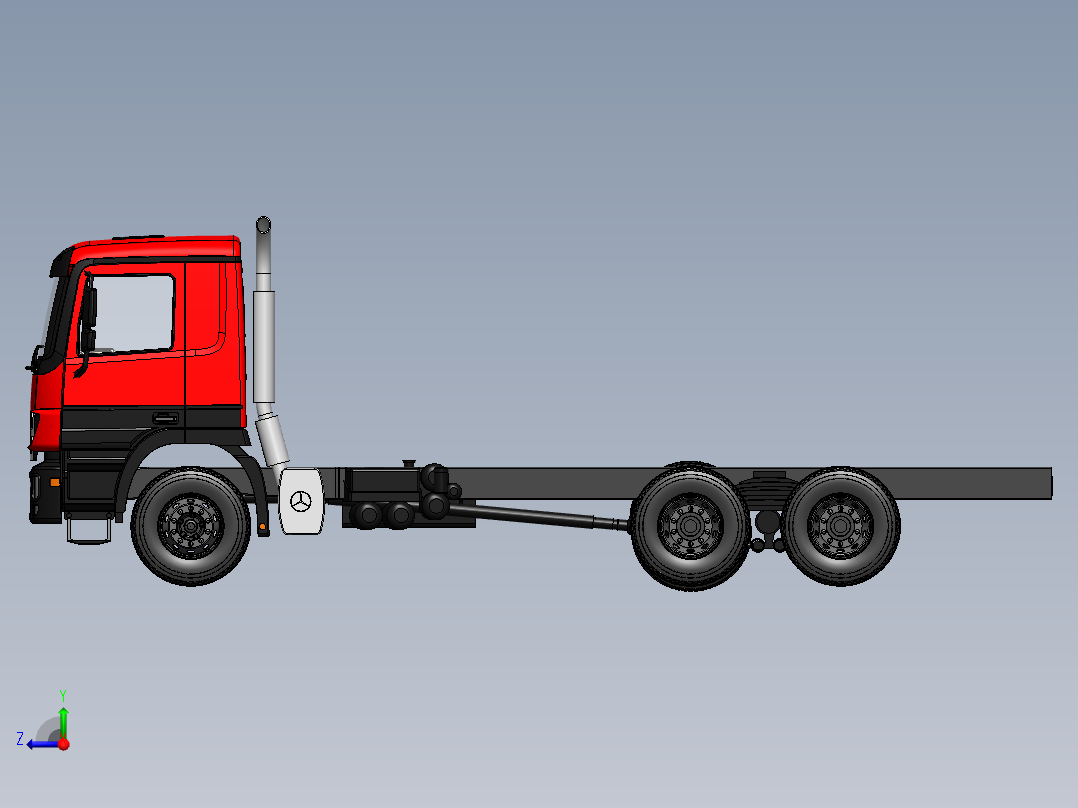 车底盘 (4)右视图