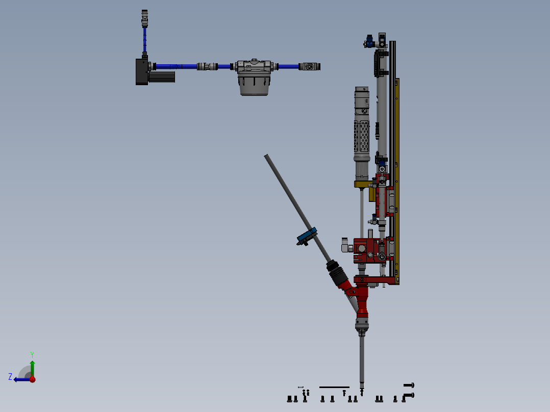 自动螺钉枪机构右视图
