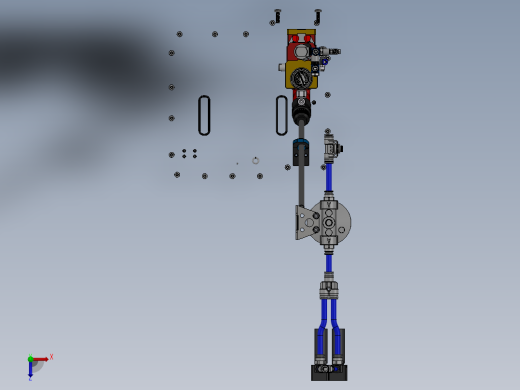 自动螺钉枪机构俯视缩略图