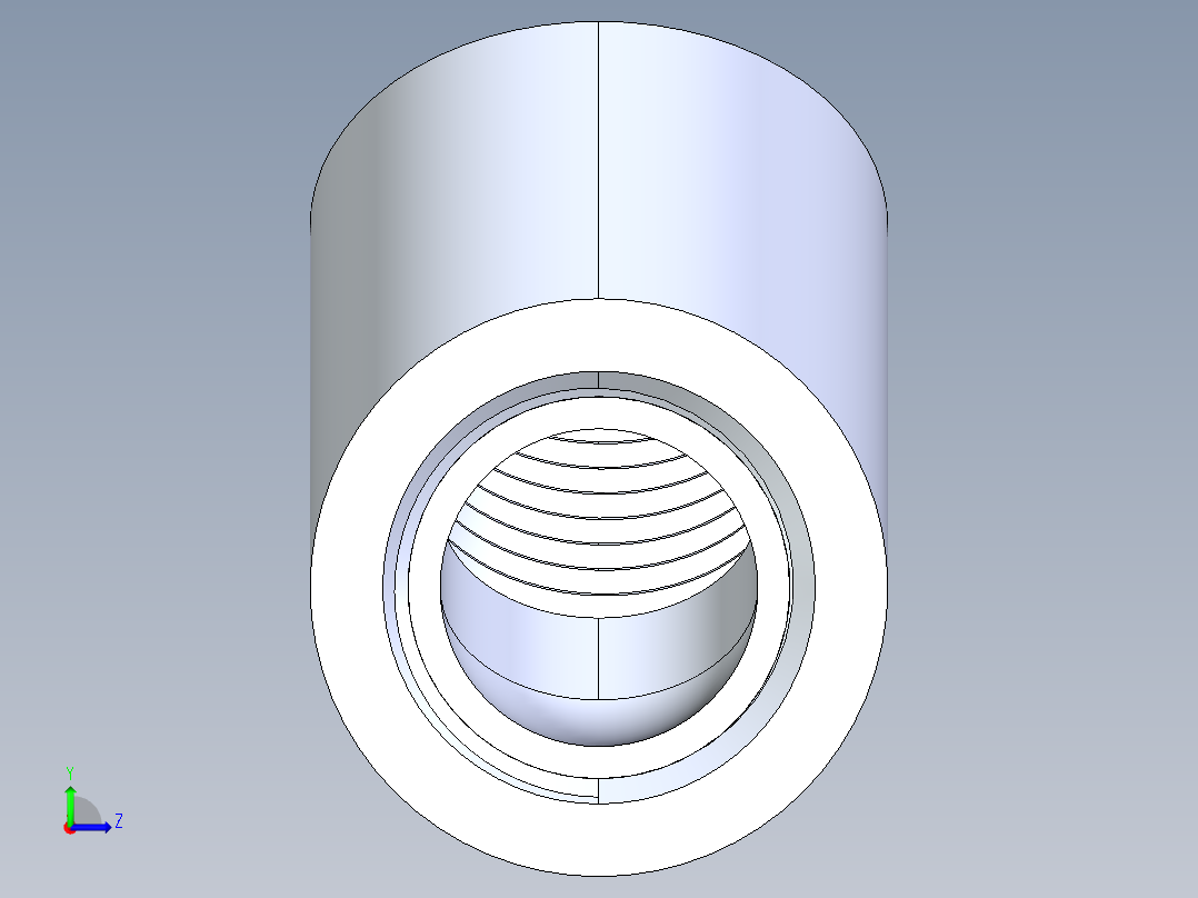 CPVC管件09-Sch80_45Elbow_FPTxFPT_9819-005 _0.5in左视图