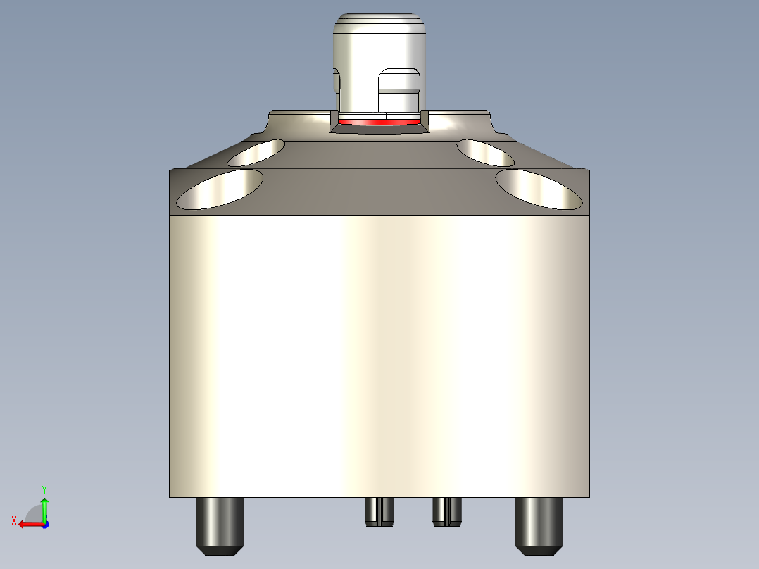 KOSMEKSFA2000-G0N-100多系列多零件图纸模型多系列多零件图纸模型后视图