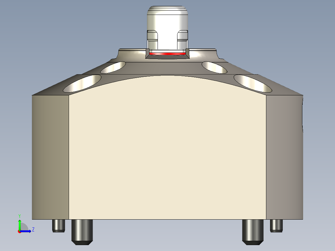 KOSMEKSFA2000-G0N-100多系列多零件图纸模型多系列多零件图纸模型左视图