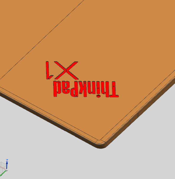 金属外壳铣LOGO字符编程程序模型