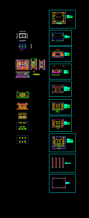 3C类电脑外壳侧堆缩口模具设计图