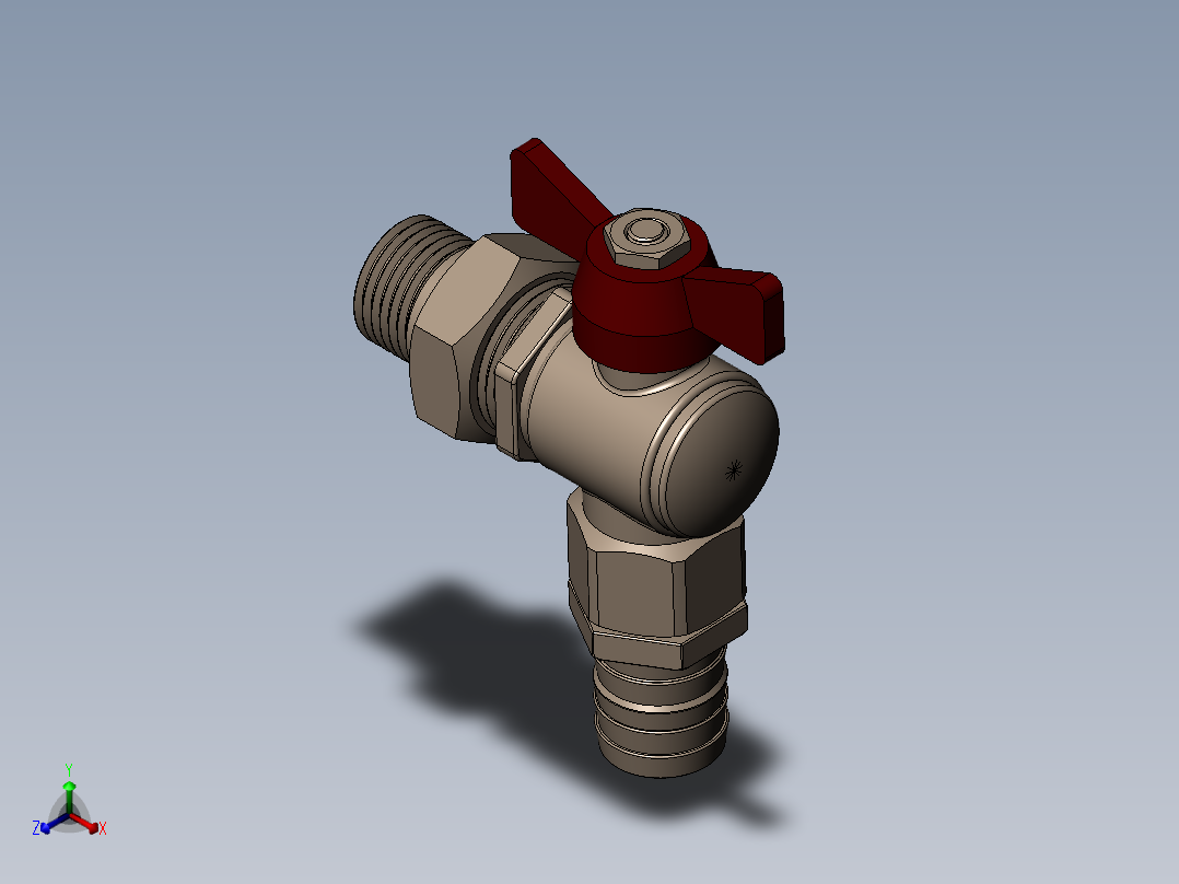 水龙头 花洒(6)正等轴测图
