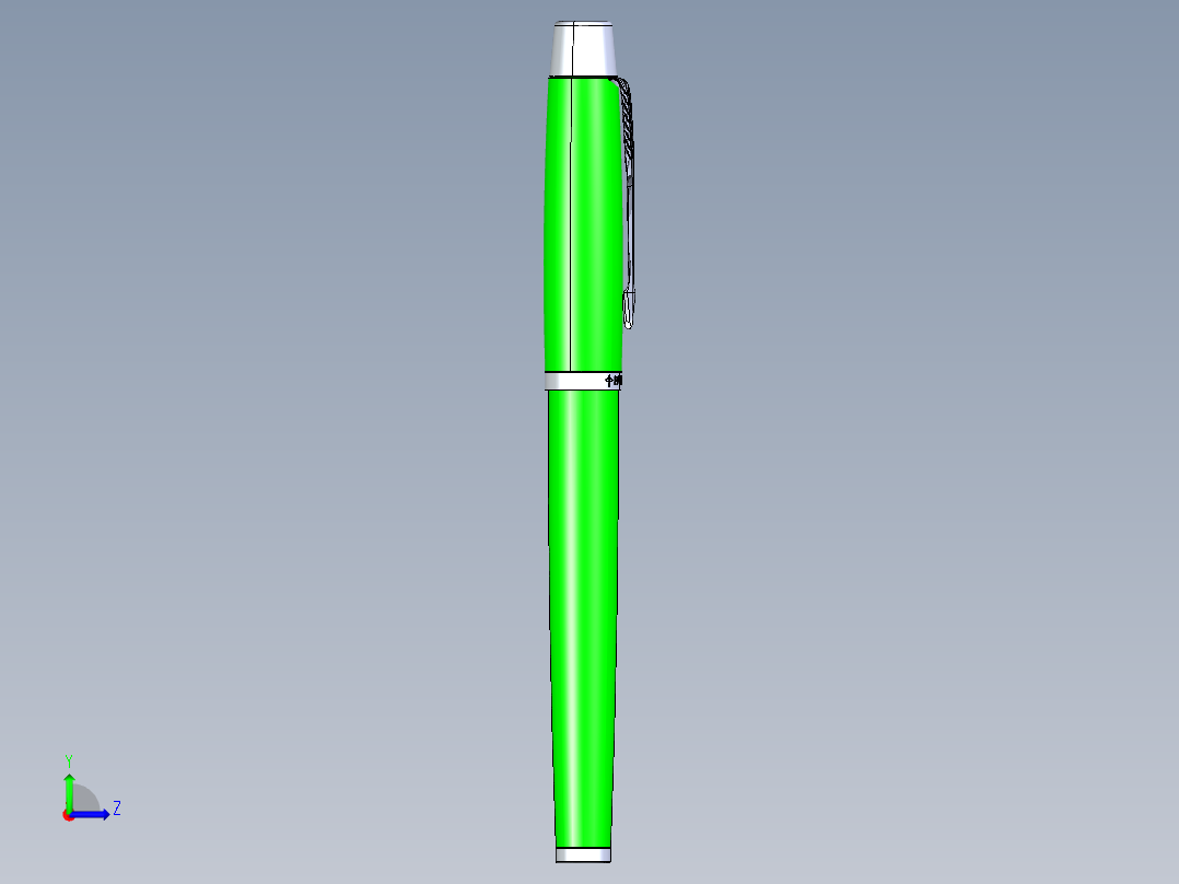 笔、中性笔、铅笔(24)左视图