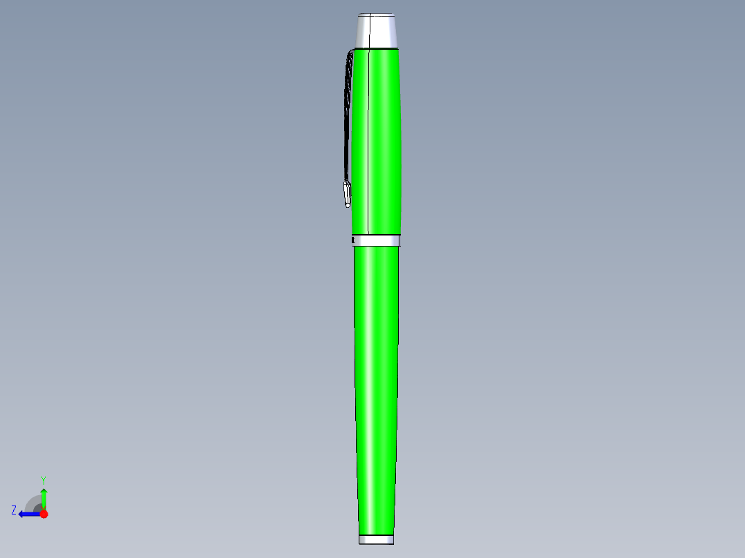 笔、中性笔、铅笔(24)右视图