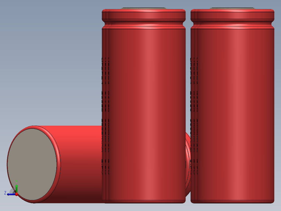 电池仓、电池(22)右视图