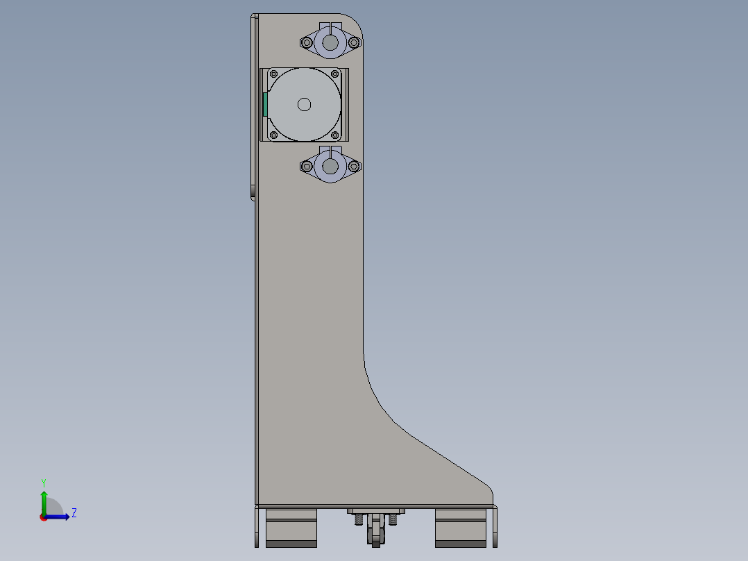 axis CNC 雕刻机左视图