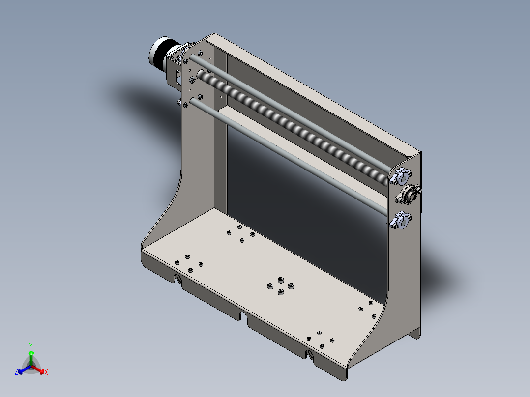 axis CNC 雕刻机正等轴测图
