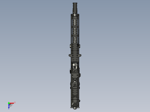 手枪左轮冲锋枪老式狙击步枪设计3D图纸wz-2022-perun-pistol STP俯视缩略图