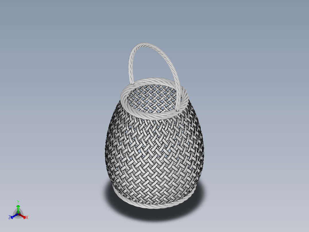 小鱼篓 SW18正等轴测图