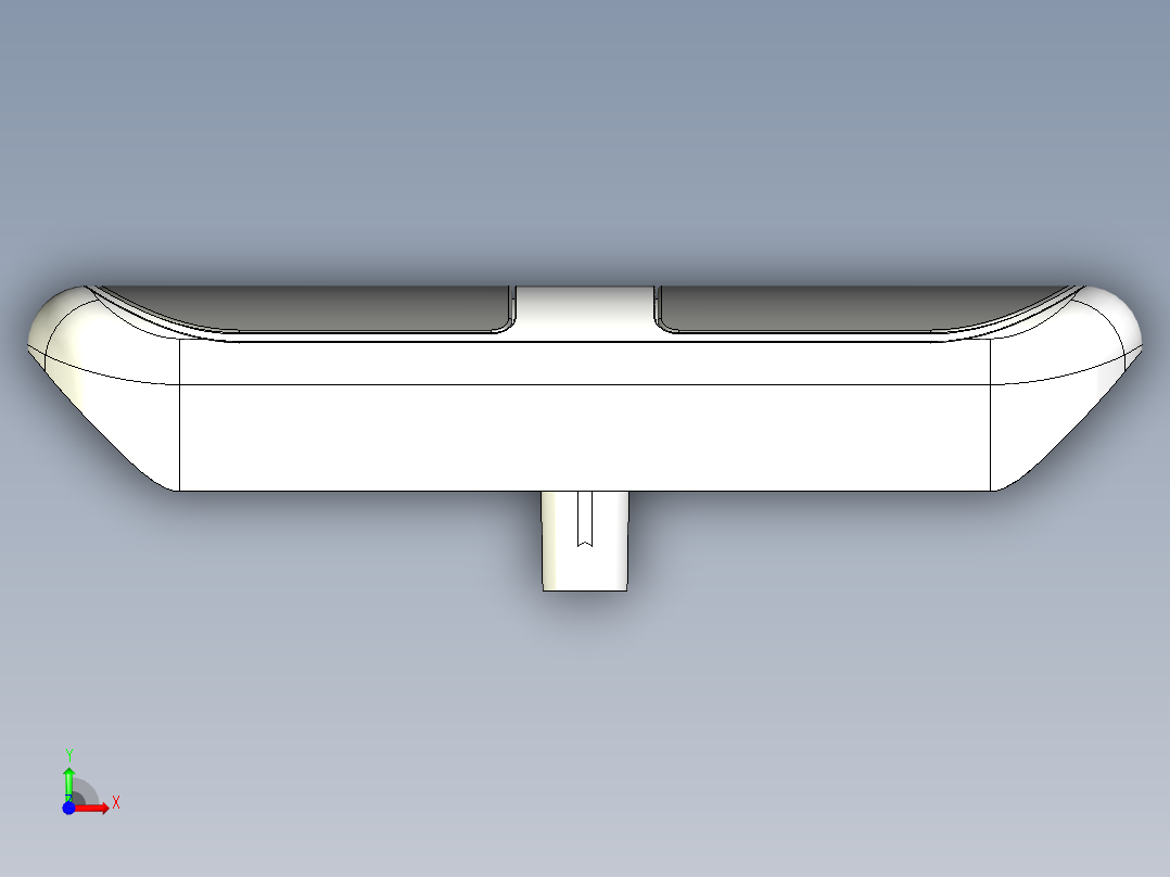 用于健身器材的手动脉搏传感器前视图