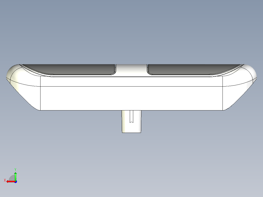 用于健身器材的手动脉搏传感器后视图