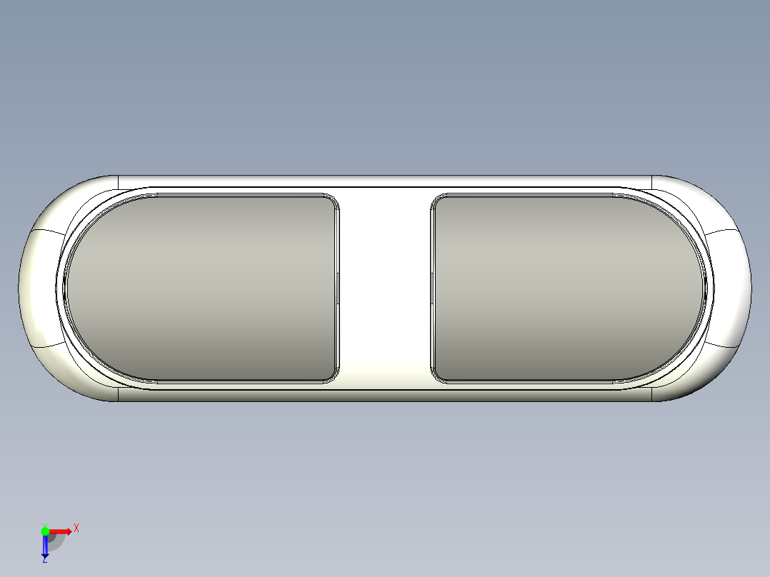 用于健身器材的手动脉搏传感器俯视图