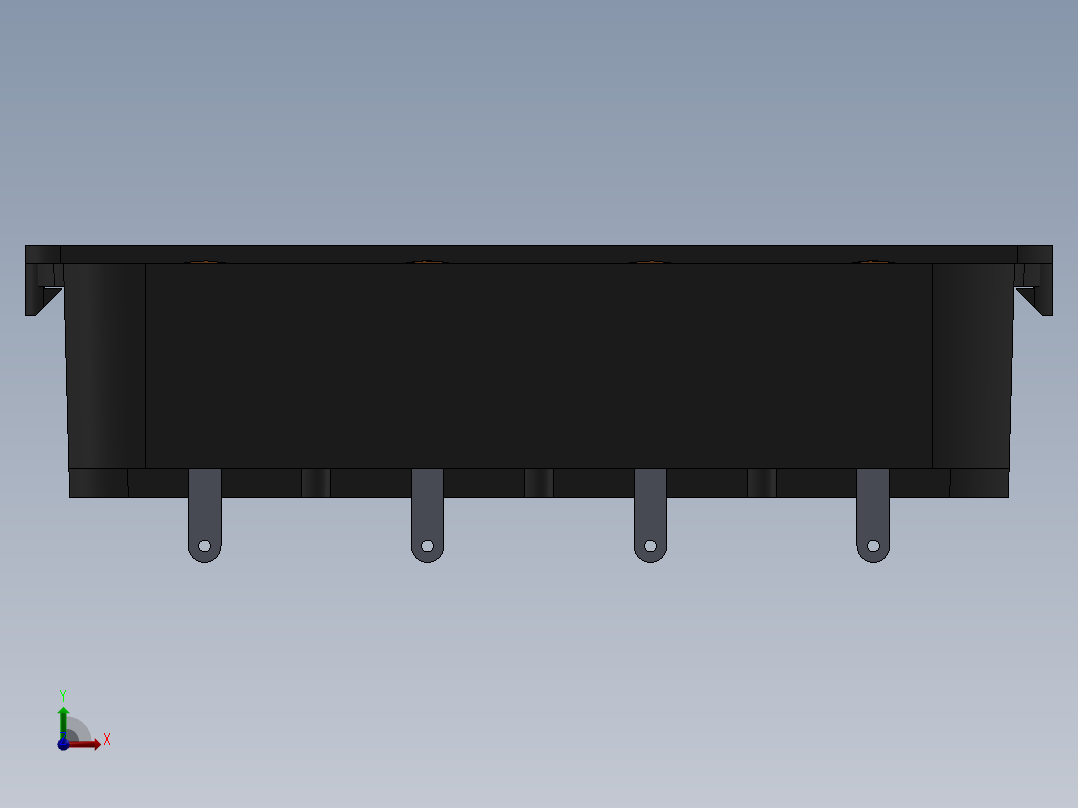 4路NCR18650B电池座前视图