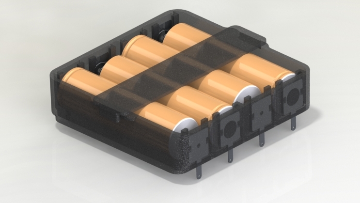 4路NCR18650B电池座