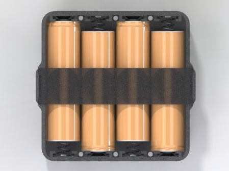 4路NCR18650B电池座