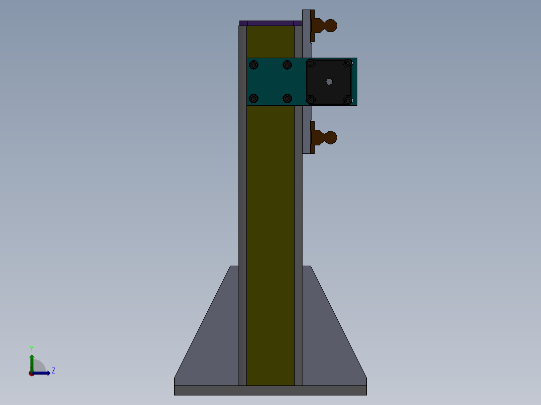 飞秒激光深孔加工理论与系统设计含SW三维及14张CAD图左视图