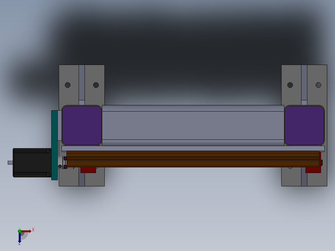 飞秒激光深孔加工理论与系统设计含SW三维及14张CAD图俯视图