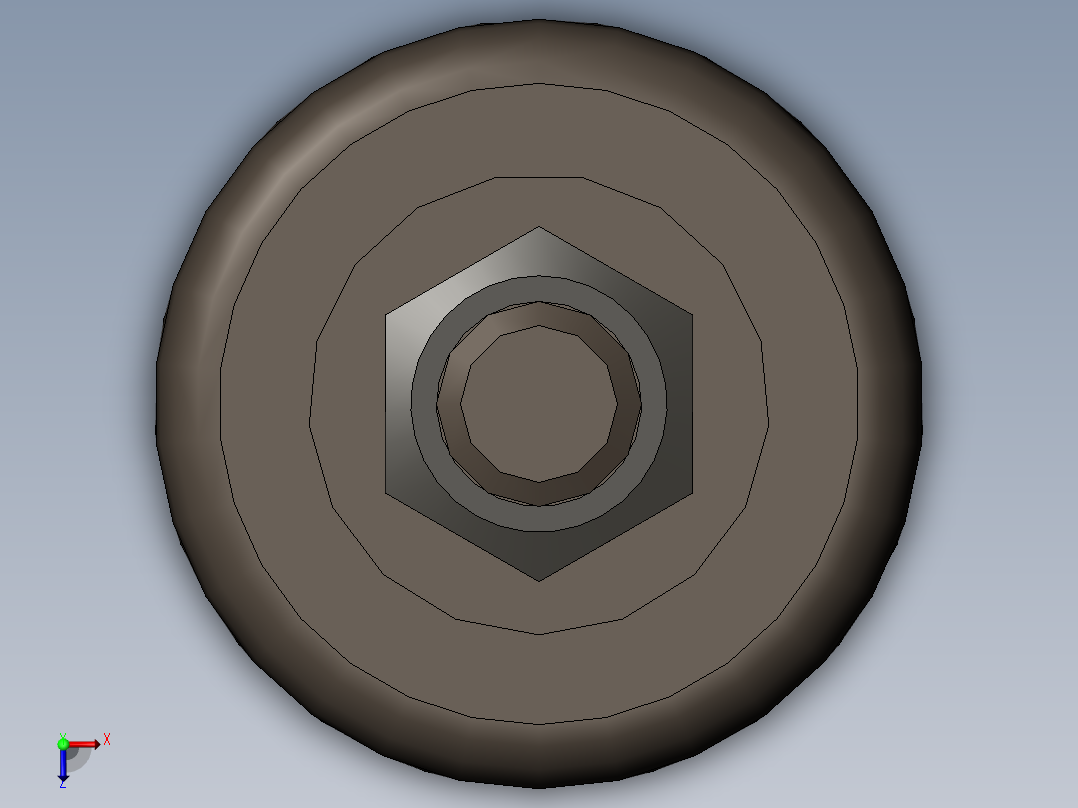 脚杯FJSN16-70俯视图