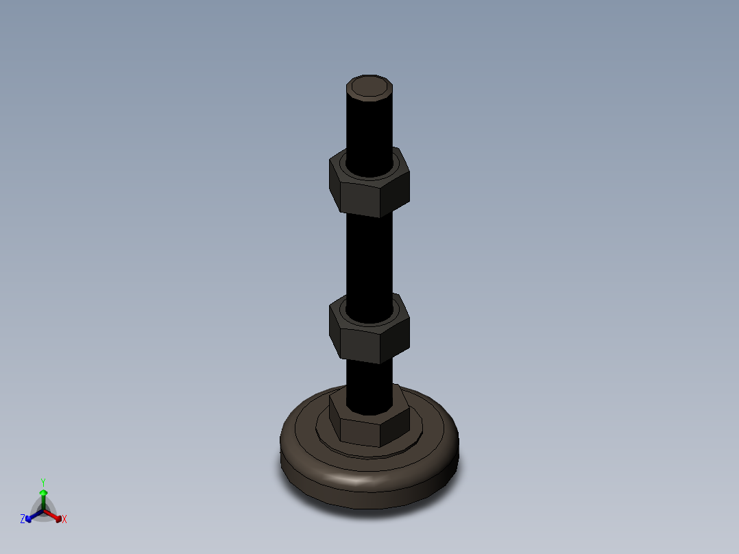 脚杯FJSN16-70正等轴测图