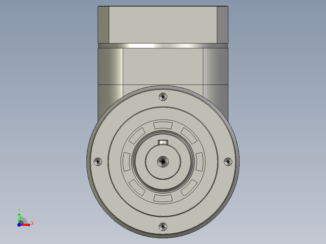 ZLR090-L1直角行星减速机ZLR090D-L1-5-S2-P2-19-70-90-M5-45_ZLR090D-L1-(320)-S2-P2-19-70-90-M5-45前视图