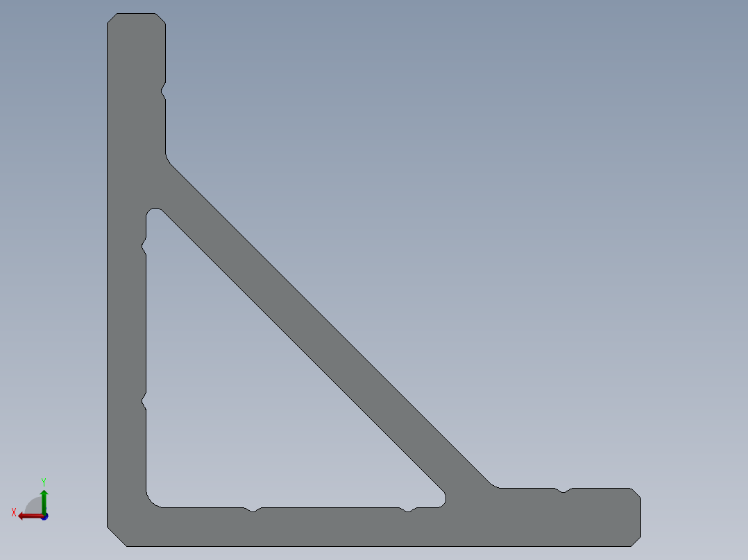 15mm Metal HD Inside Corner Bracket后视图