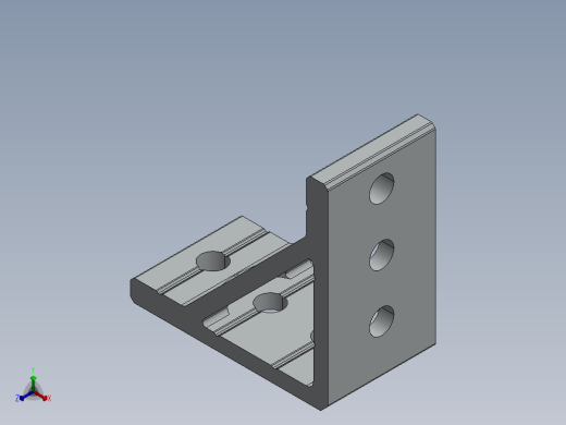 15mm Metal HD Inside Corner Bracket正等轴测缩略图