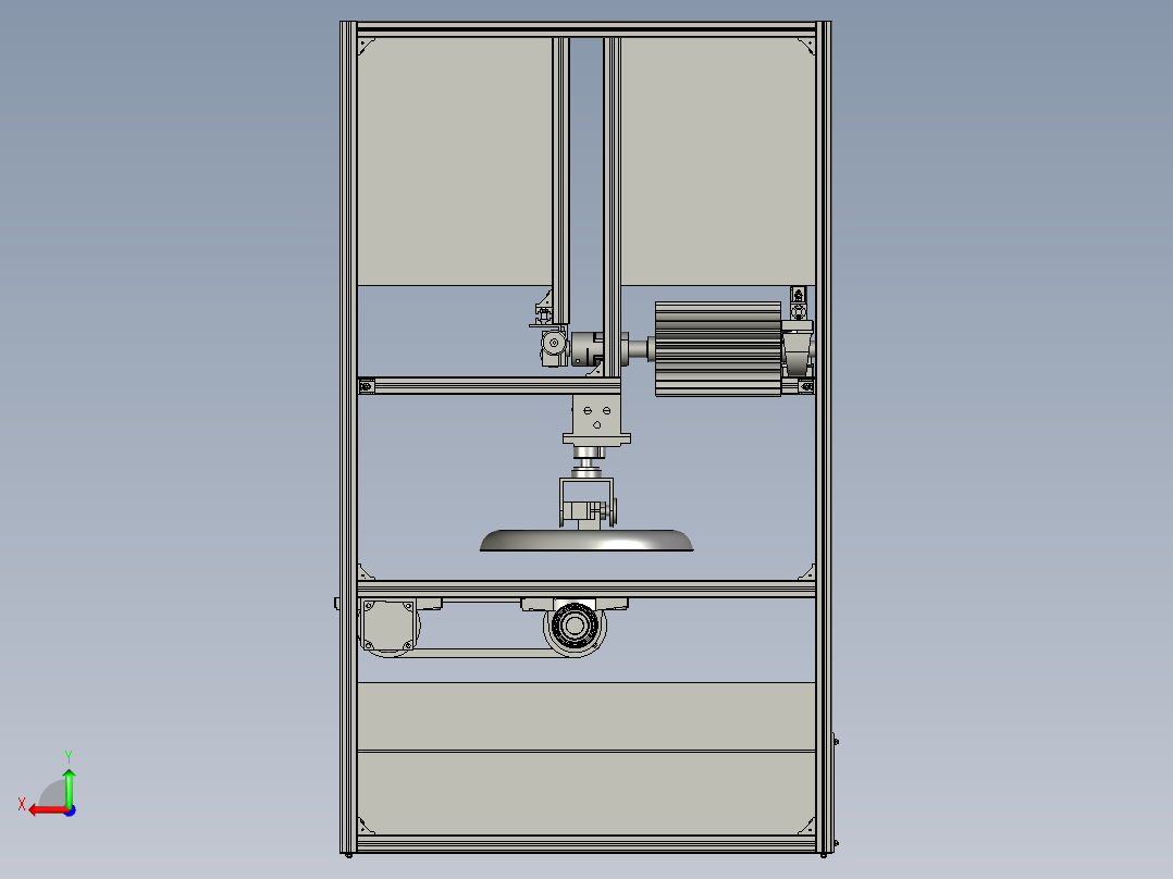 社区街道分类垃圾收集房后视图