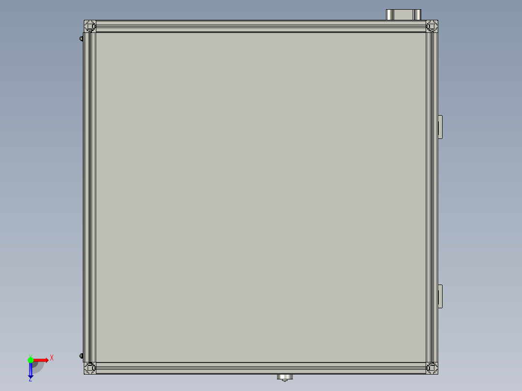 社区街道分类垃圾收集房俯视图