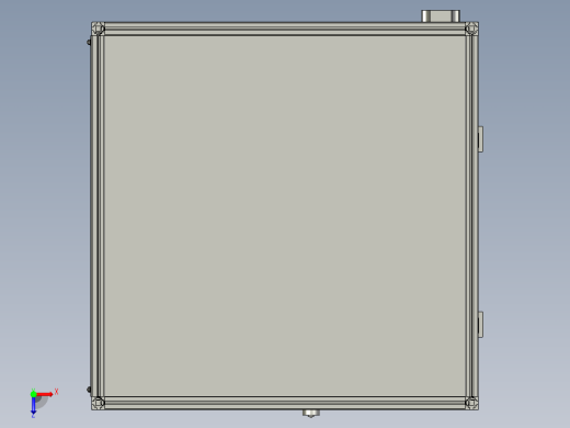 社区街道分类垃圾收集房俯视缩略图