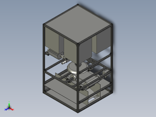 社区街道分类垃圾收集房正等轴测缩略图