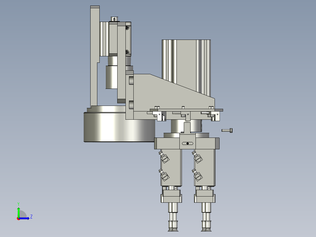 M070-XYZTableZ轴吸嘴模组左视图