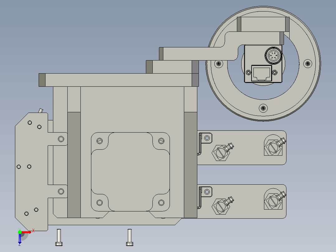 M070-XYZTableZ轴吸嘴模组俯视图