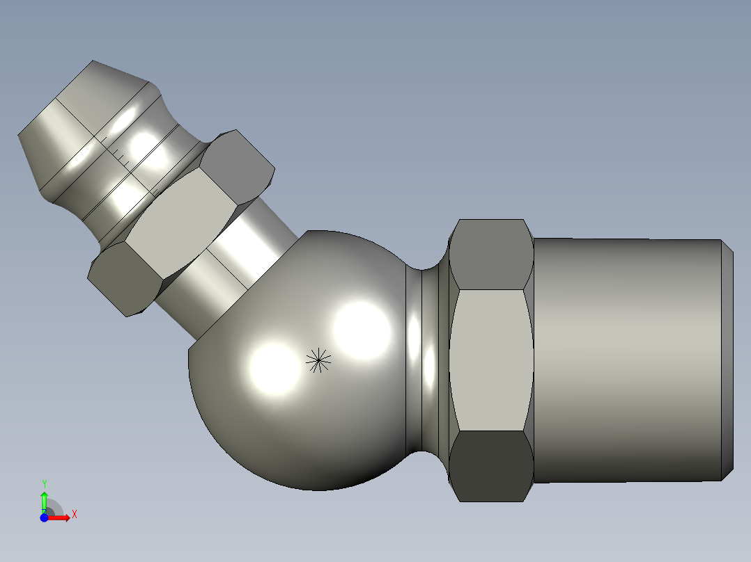 弯脖喷嘴前视图