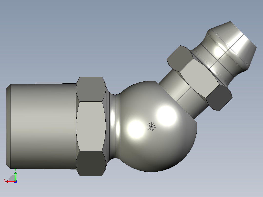 弯脖喷嘴后视图