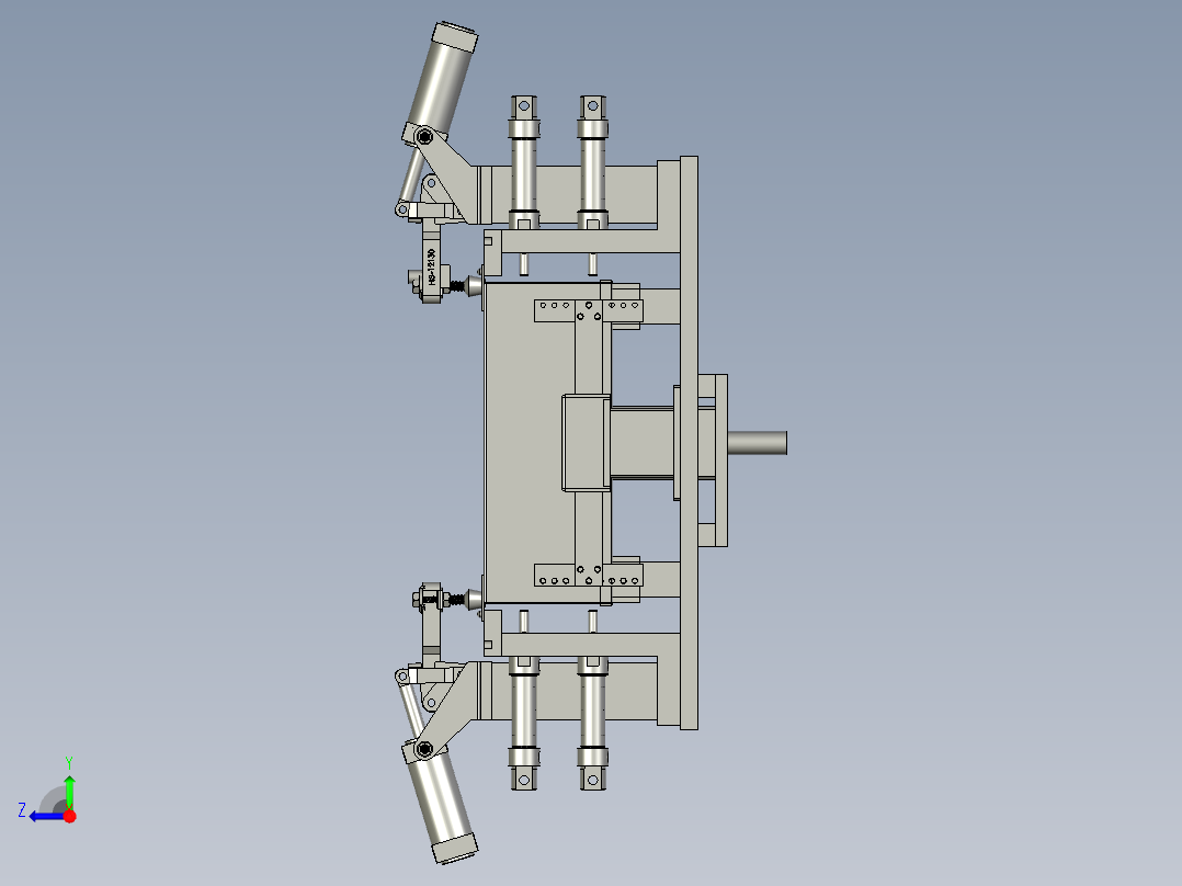 箱体固定装配右视图