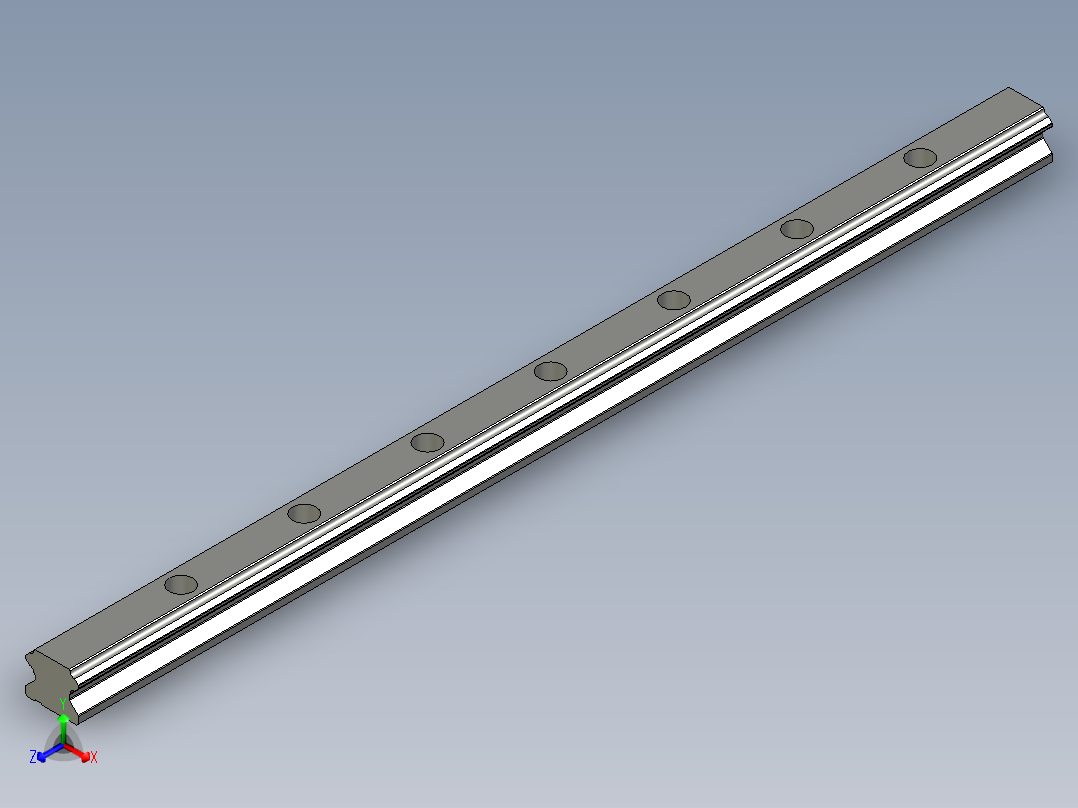 滑轨HGW45CB-830主视图