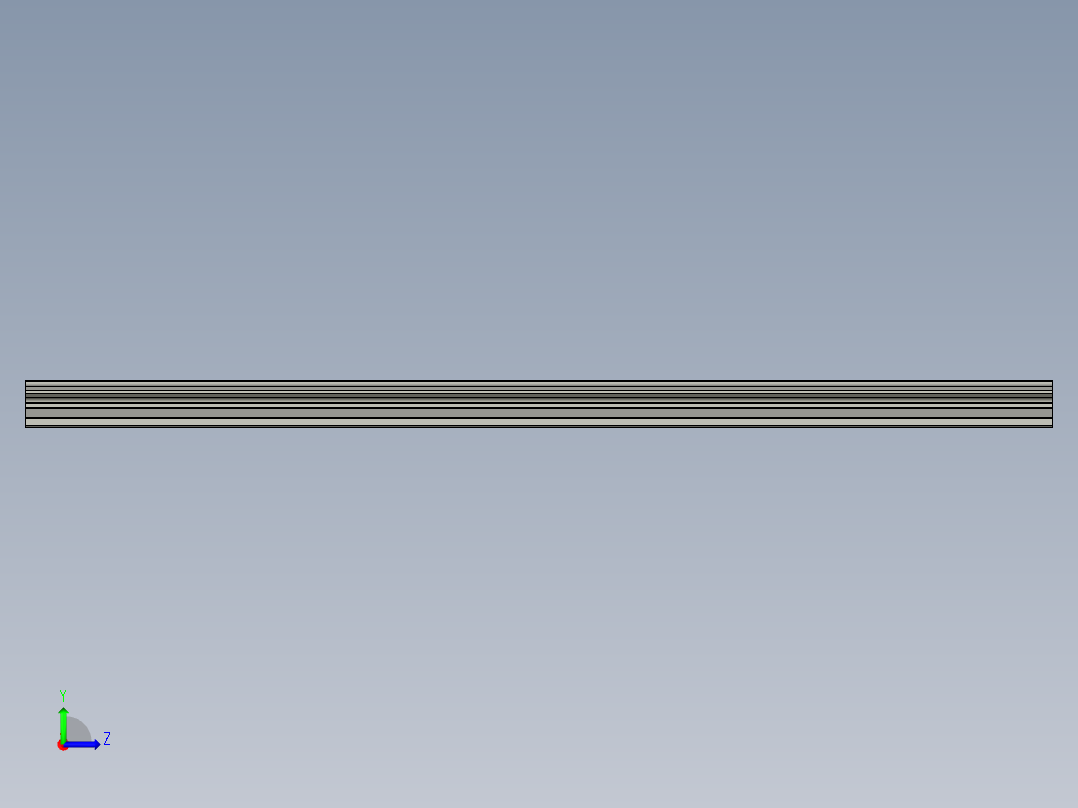 滑轨HGW45CB-830左视图