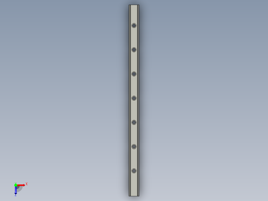 滑轨HGW45CB-830俯视图