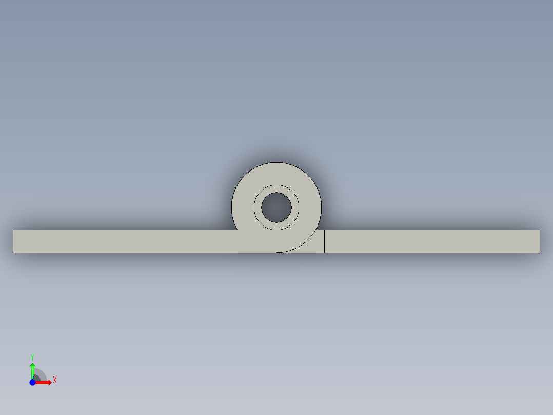 P127-L系列螺钉安装型外露式合页PDNSL-35前视图