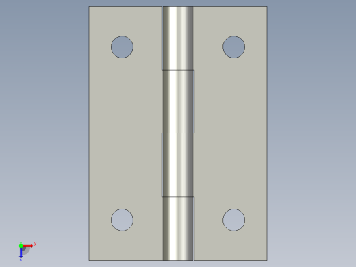 P127-L系列螺钉安装型外露式合页PDNSL-35俯视缩略图