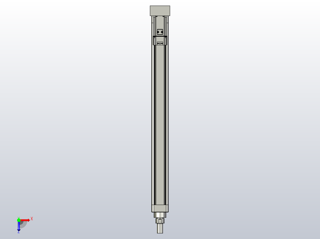 MTE63-700-P-M400W-A-S3 MTE63电动缸 最大负载300kg 400W电机间接安装俯视图