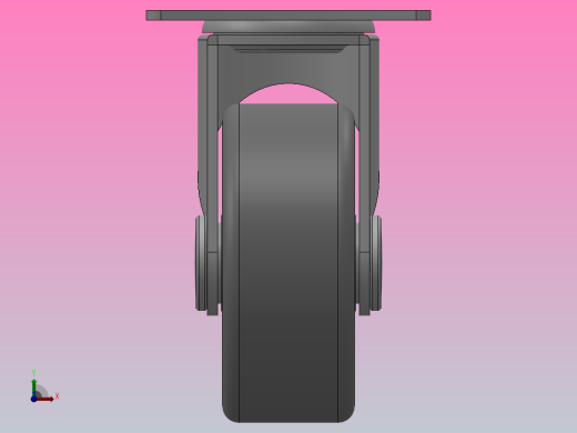 Z07-01-040-205G轻型轮[Z07-01-065-205G]脚轮前视缩略图