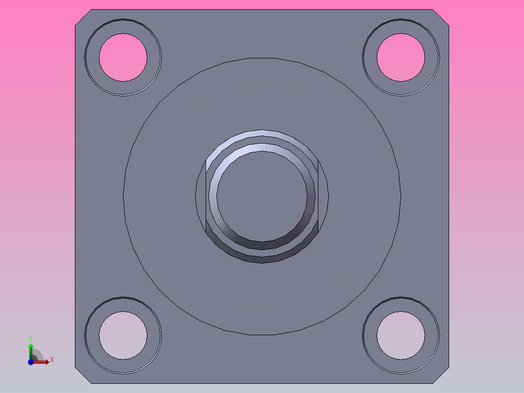 佑嘉欣油缸MPJ.D-40-20-外牙前视图