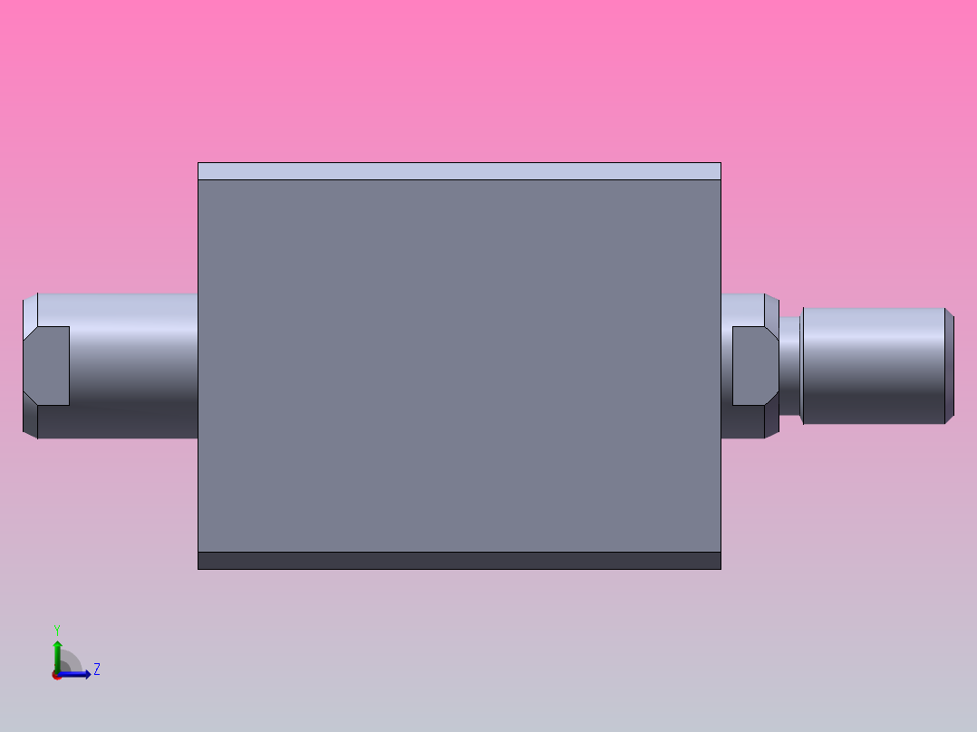 佑嘉欣油缸MPJ.D-40-20-外牙左视图