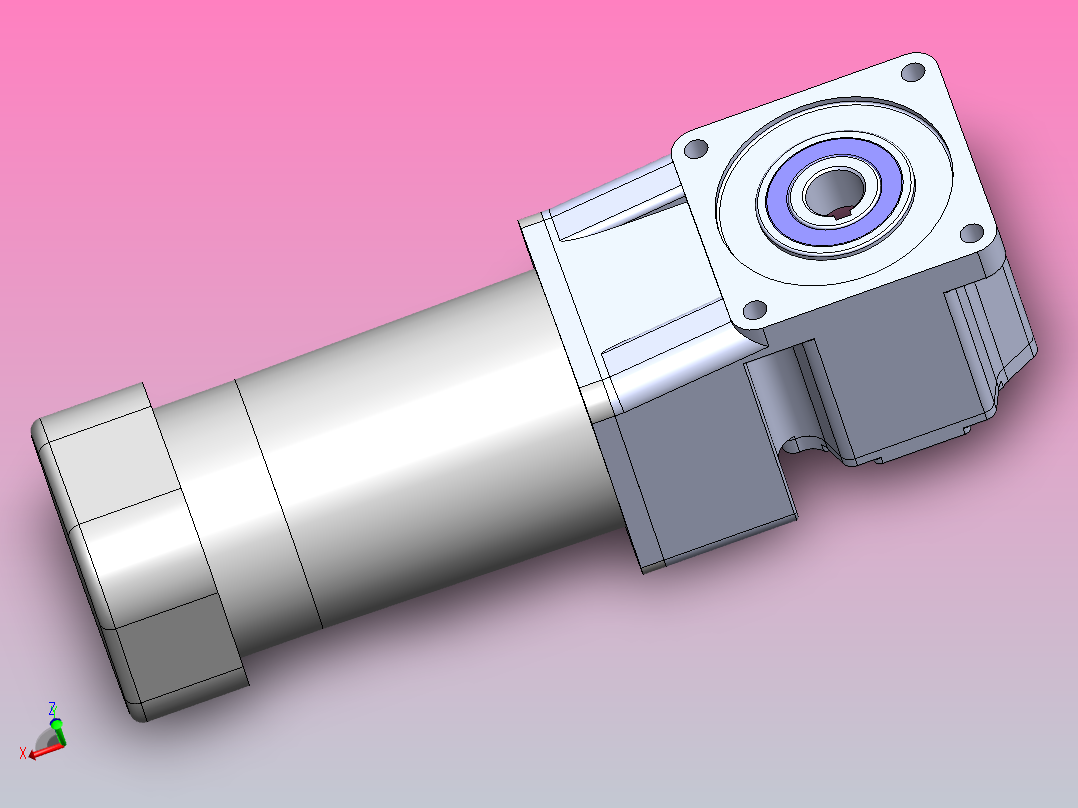 东洋电机140W中空主视图