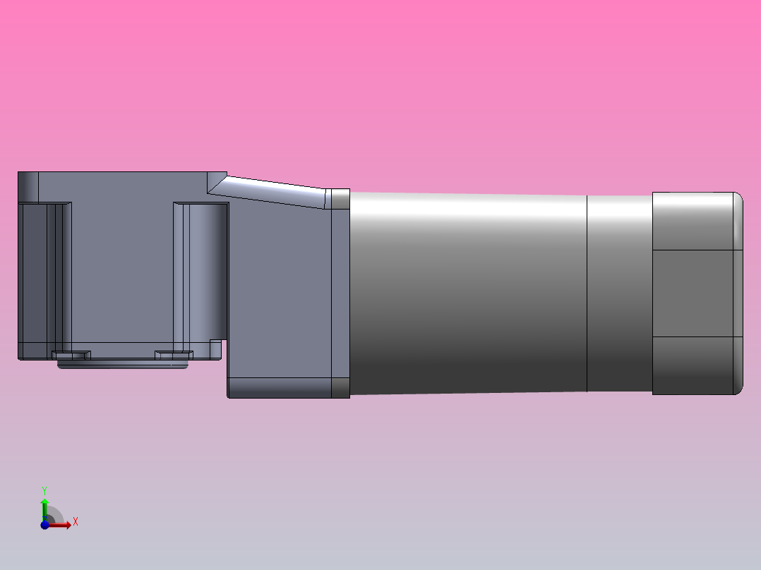 东洋电机140W中空前视图