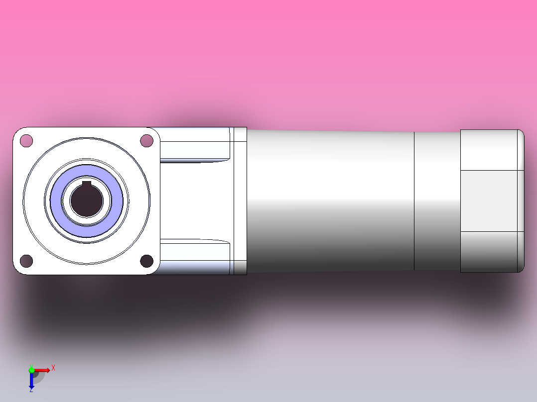 东洋电机140W中空俯视图